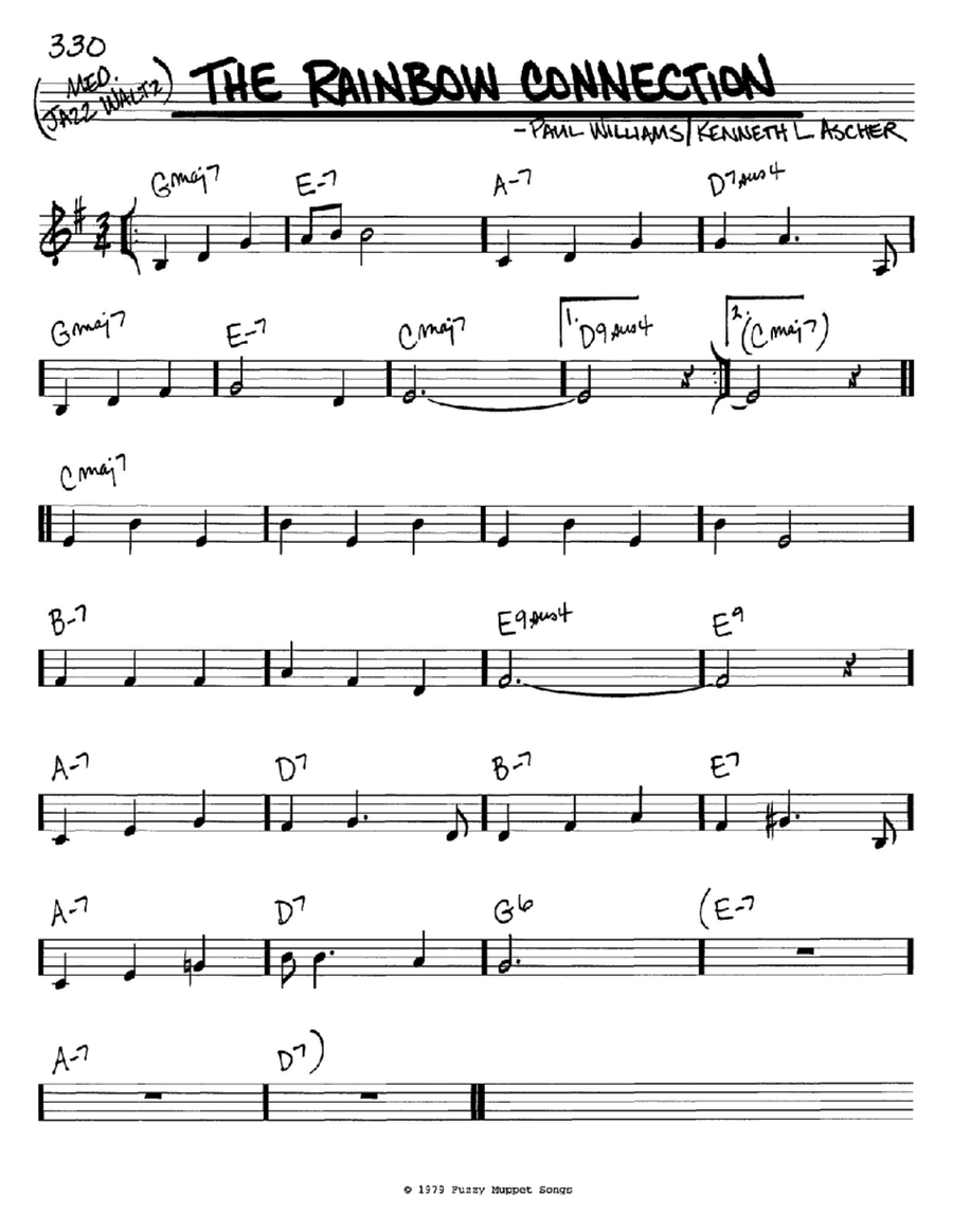 The Rainbow Connection Piano scores gallery preview page 1