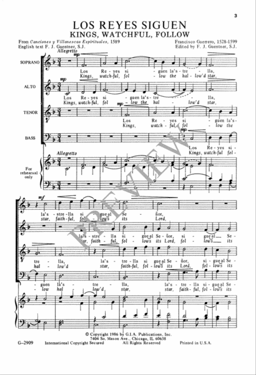 Los Reyes Siguen 4-Part scores gallery preview page 4