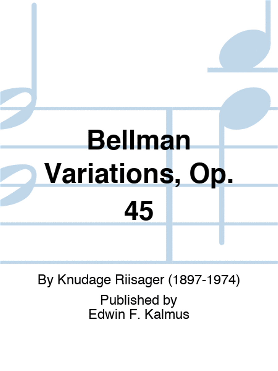 Bellman Variations, Op. 45 Set of Parts scores gallery preview page 1