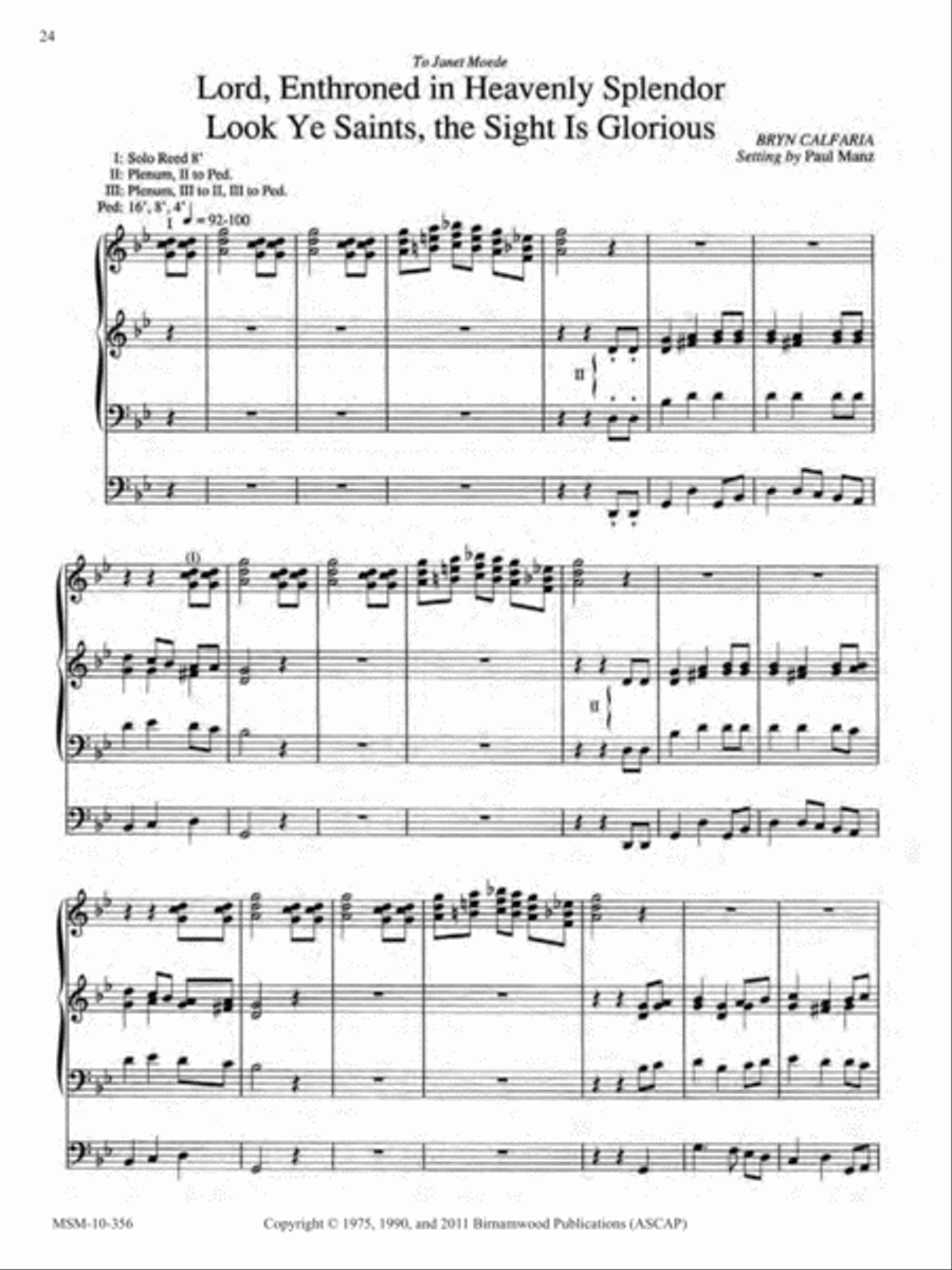 Ten Chorale Improvisations, Set 6 Organ scores gallery preview page 10