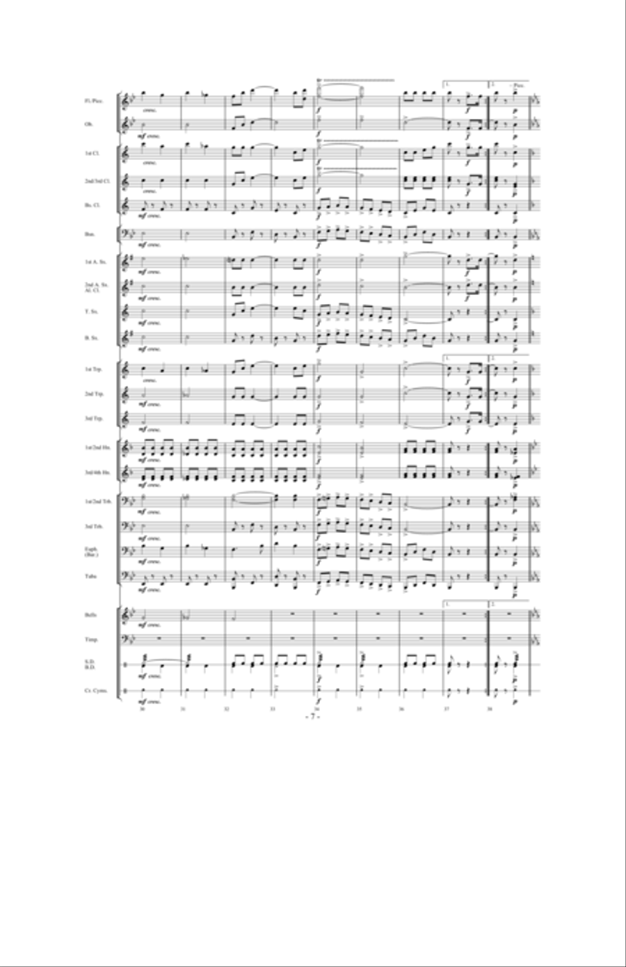 Prestissimo Prestissimo Concert Band scores gallery preview page 6