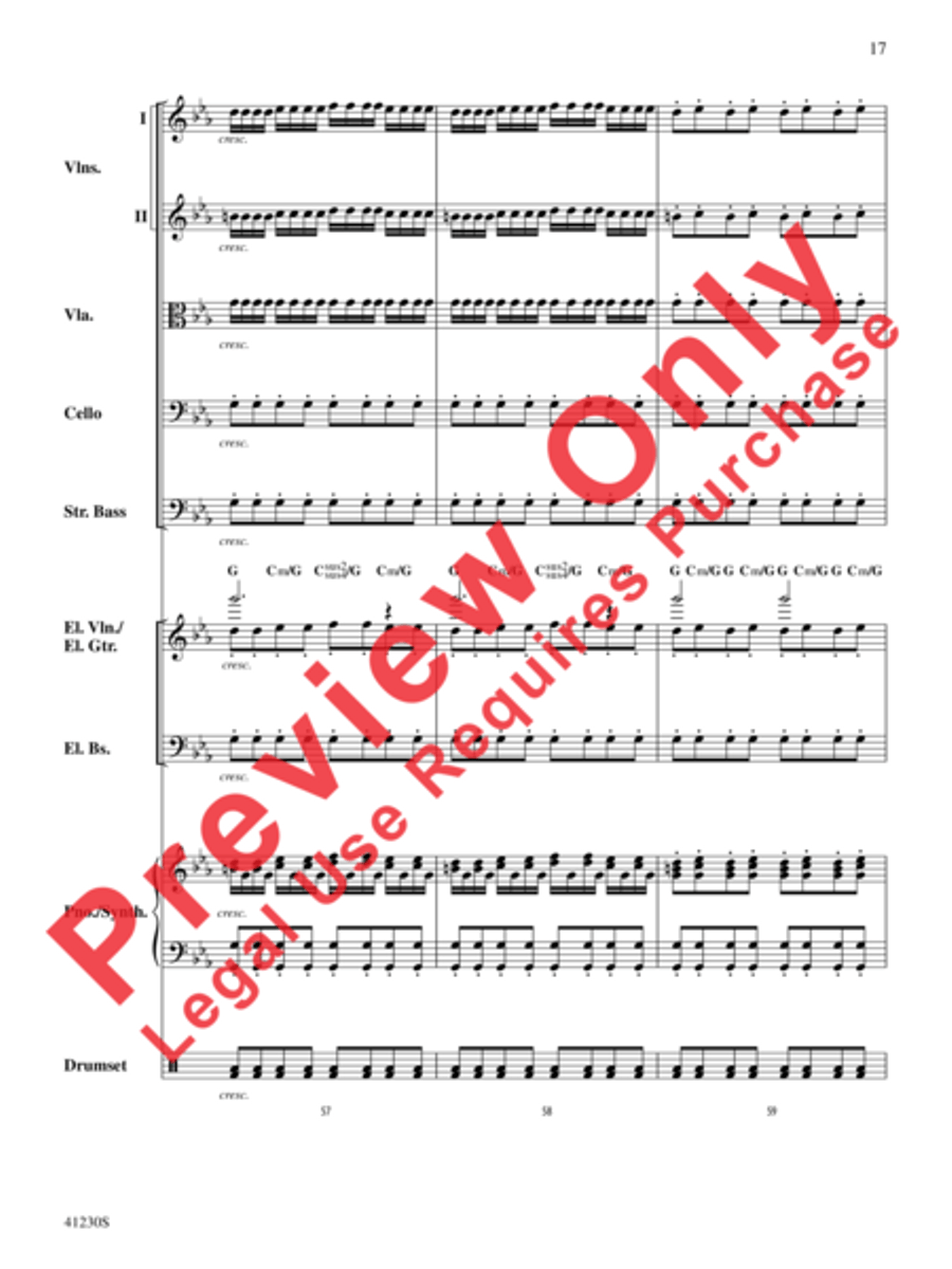 Dreams of Fireflies (On a Christmas Night) String Orchestra scores gallery preview page 18