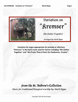 Book cover for Variation on "Kremser" (We Gather Together) StA OV00168