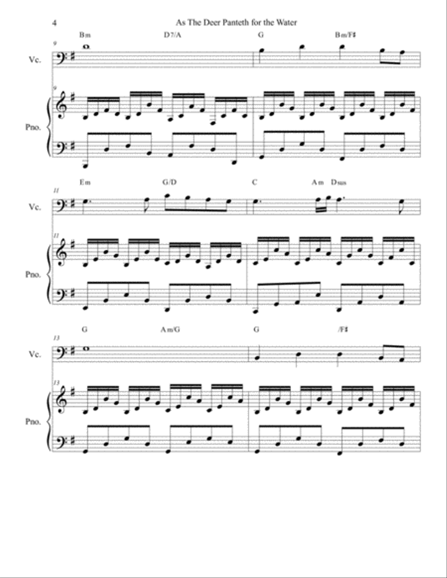 As The Deer Piano scores gallery preview page 4
