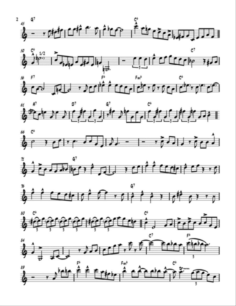 Buddy Bolden's Blues Trumpet Solo Transcription (Wynton-Marsalis-Solo-Bb-Instr) PDF B-Flat Trumpet scores gallery preview page 2