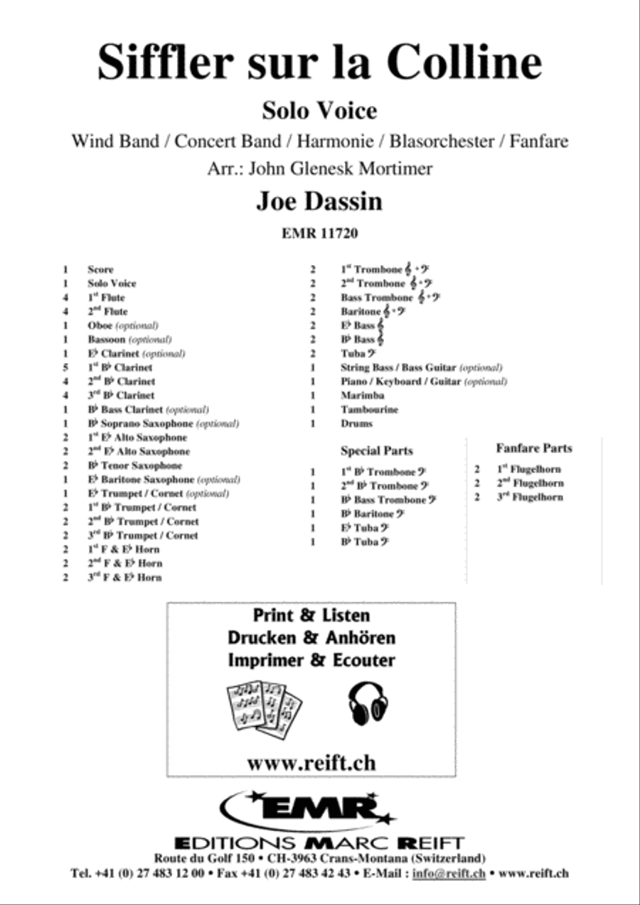 Siffler sur la Colline Siffler sur la Colline Concert Band scores gallery preview page 2