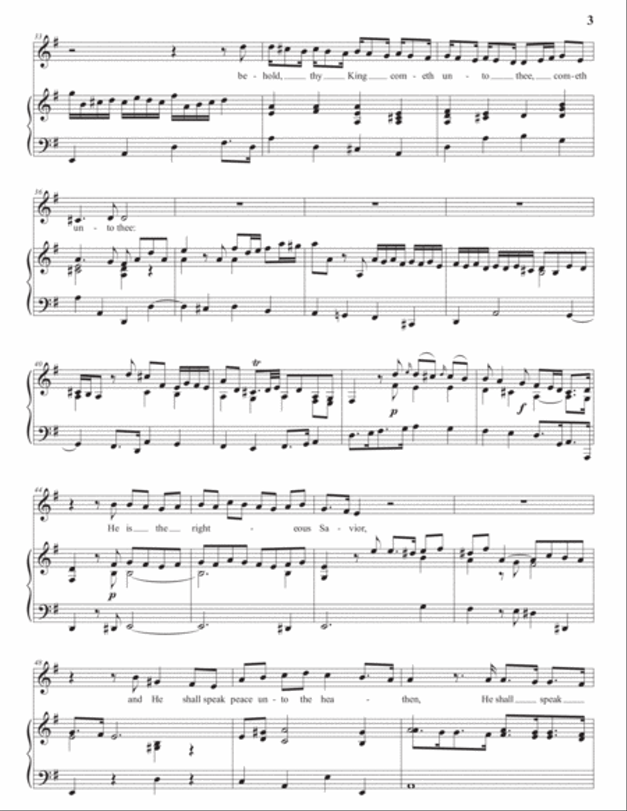 HANDEL: Rejoice greatly (transposed to G major) Voice scores gallery preview page 4