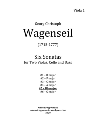 Wagenseil Quartet #5 for 2 Violas, Cello and Bass