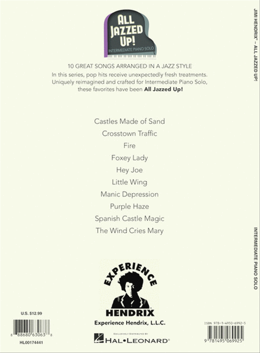 Jimi Hendrix - All Jazzed Up! Piano Solo scores gallery preview page 6
