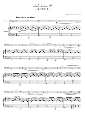 "Liebesträum No.3" (Asdur) Bassoon & Piano