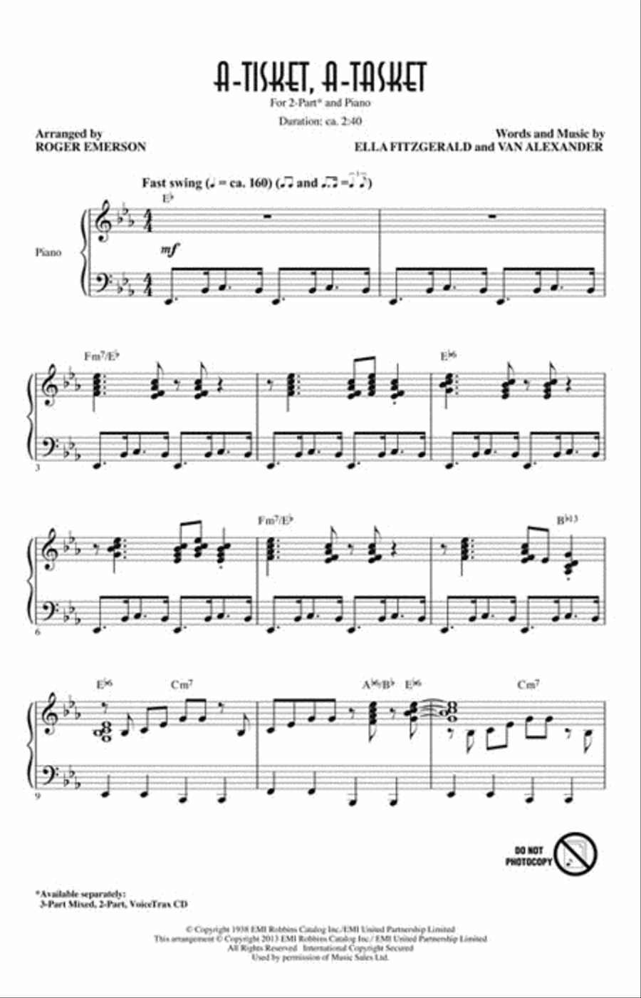 A-Tisket, A-Tasket 2-Part scores gallery preview page 2