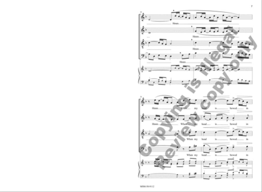 I Want Jesus to Walk with Me 4-Part scores gallery preview page 8