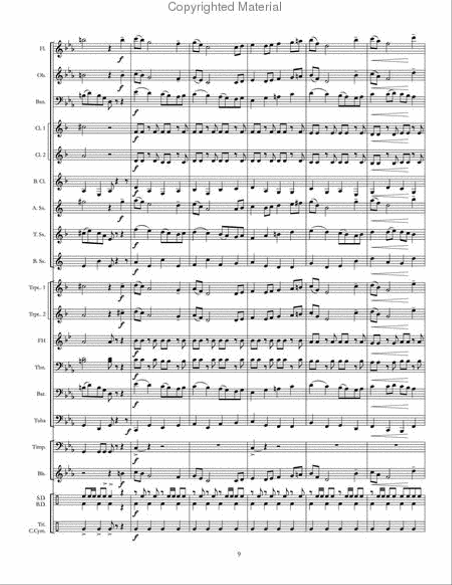Natchez Trace Concert Band scores gallery preview page 10
