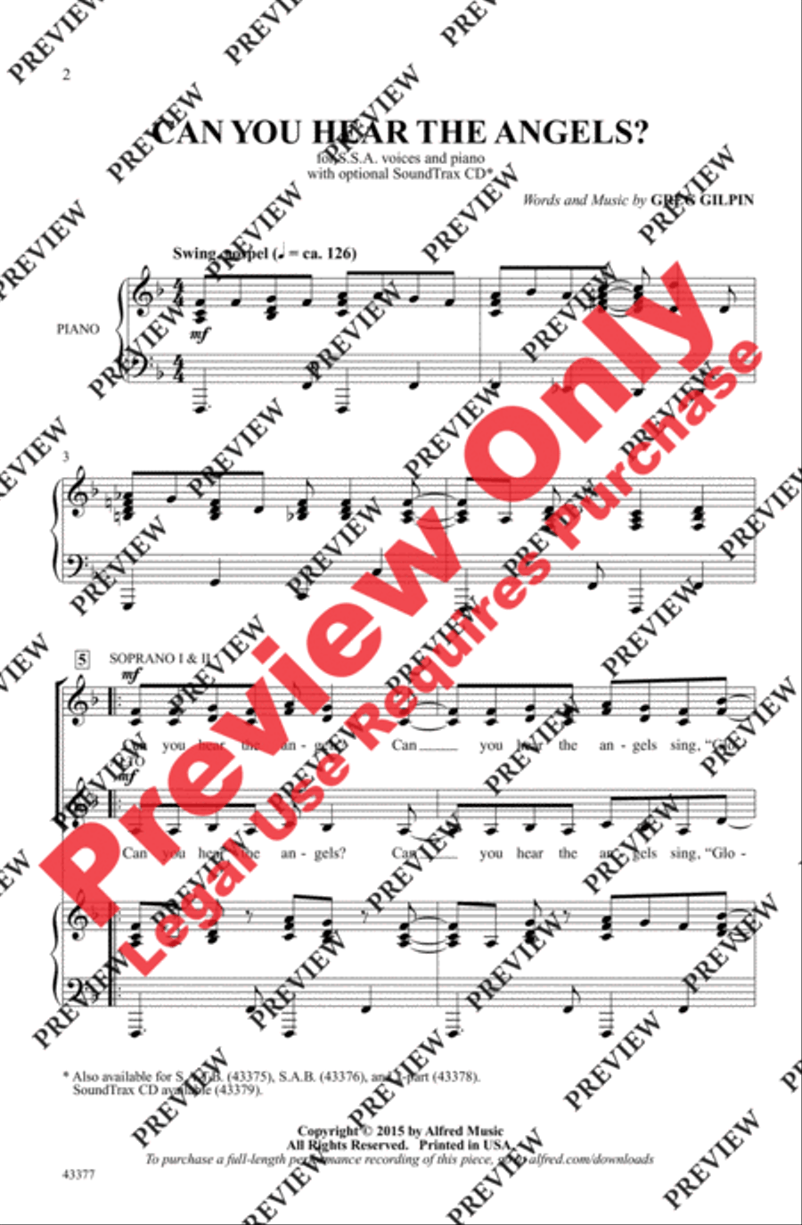 Can You Hear the Angels? Can You Hear the Angels? Women's Choir scores gallery preview page 2