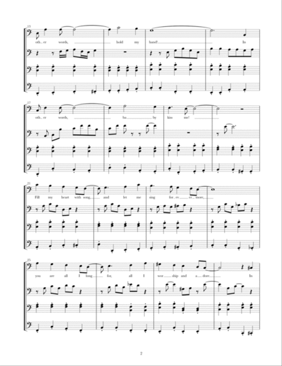 Fly Me To The Moon (in Other Words) Cello scores gallery preview page 2