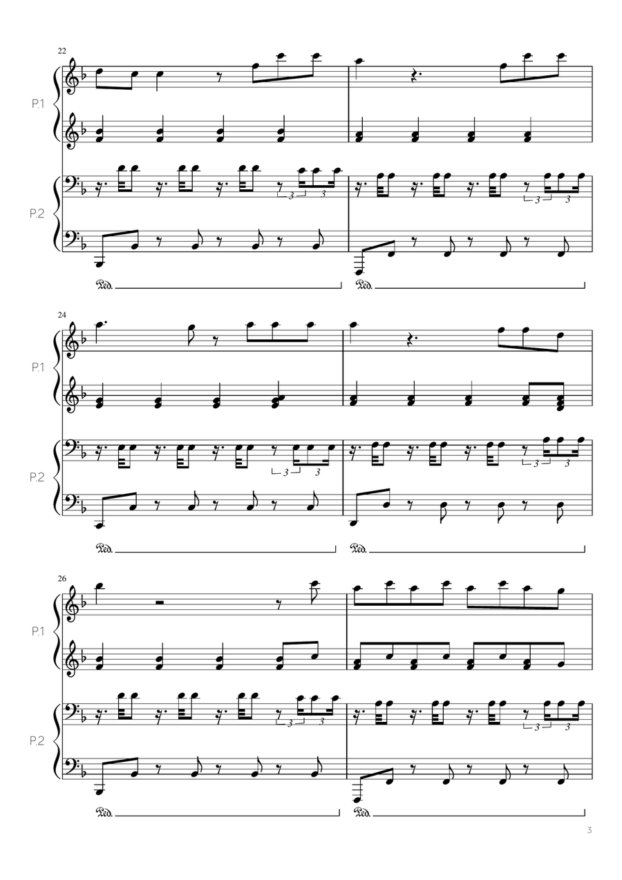 Faded Piano scores gallery preview page 3
