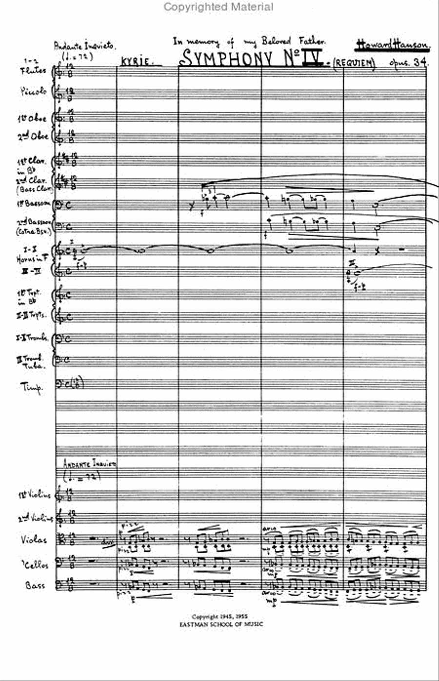 Symphony No. 4 Symphony No. 4 Orchestra scores gallery preview page 2