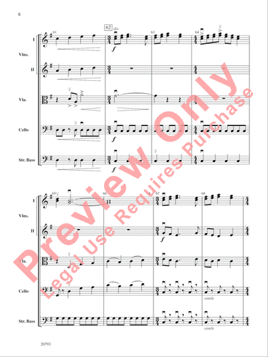 The Idylls of Pegasus String Orchestra scores gallery preview page 9