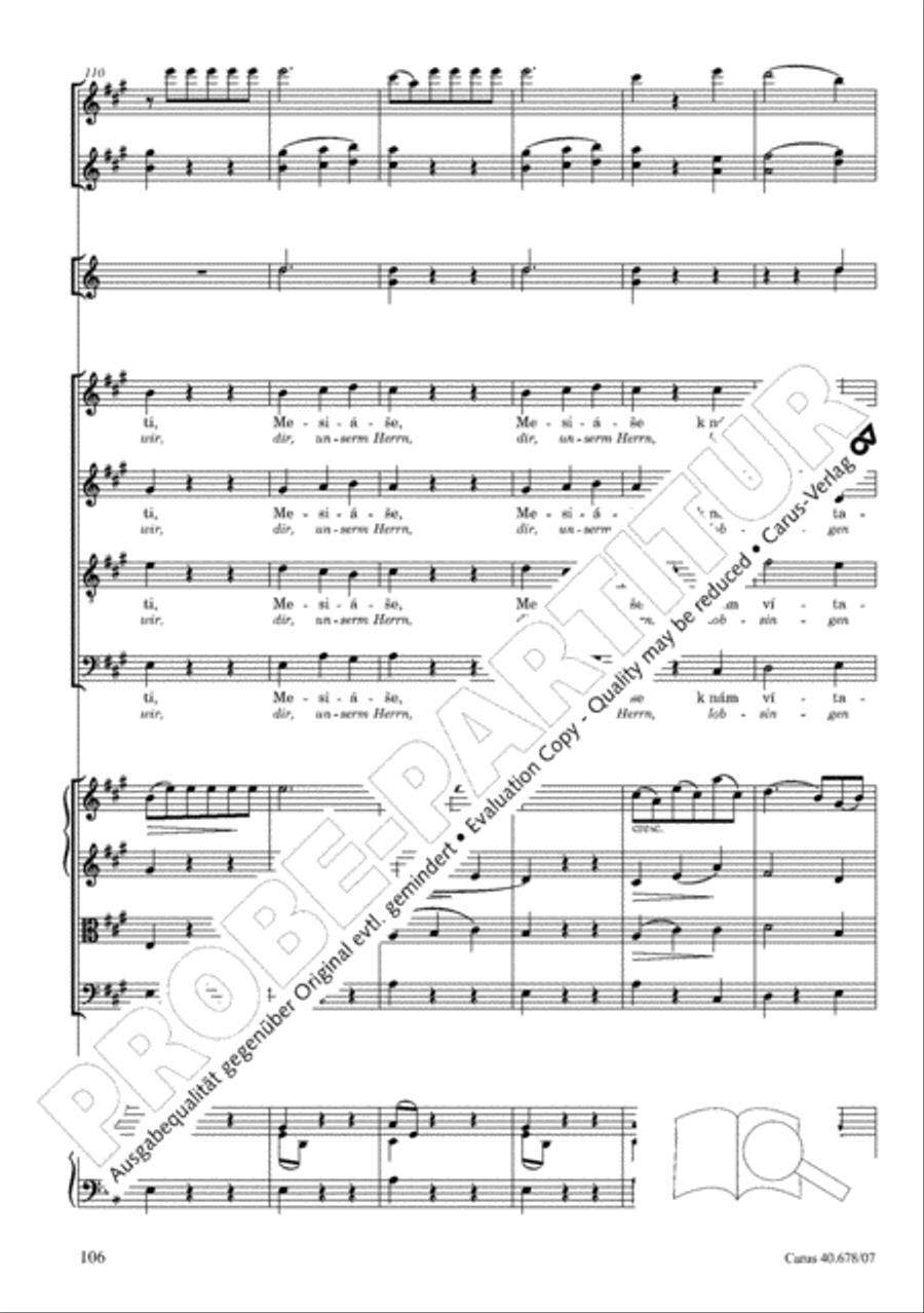 Missa pastoralis bohemica 4-Part scores gallery preview page 119