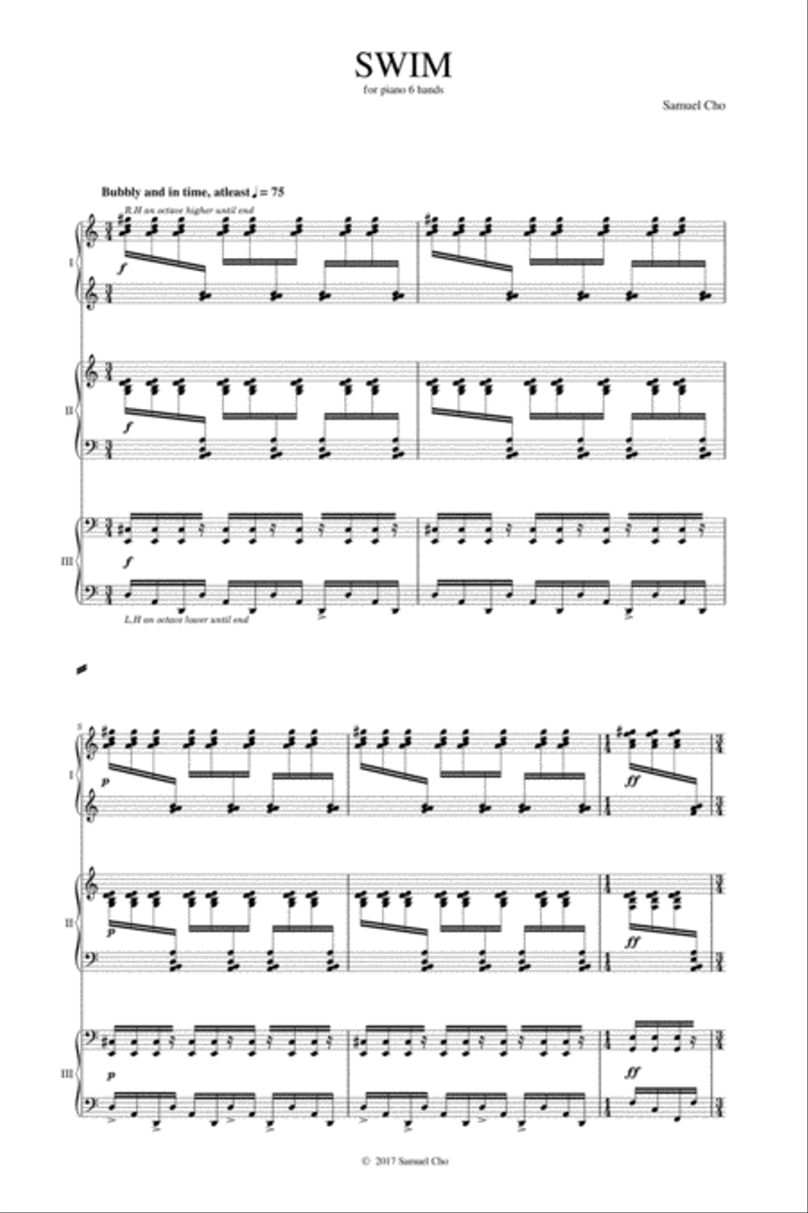 S[wim] Piano Solo scores gallery preview page 3