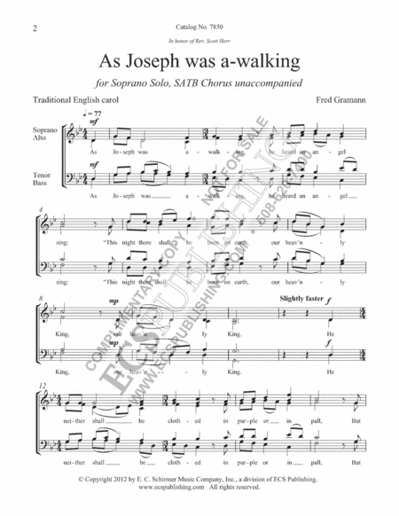 As Joseph was a-walking image number null