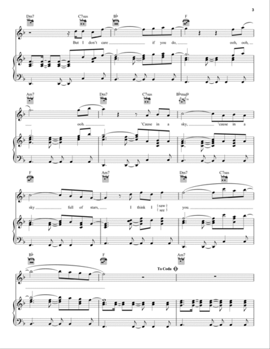 A Sky Full Of Stars Guitar scores gallery preview page 3