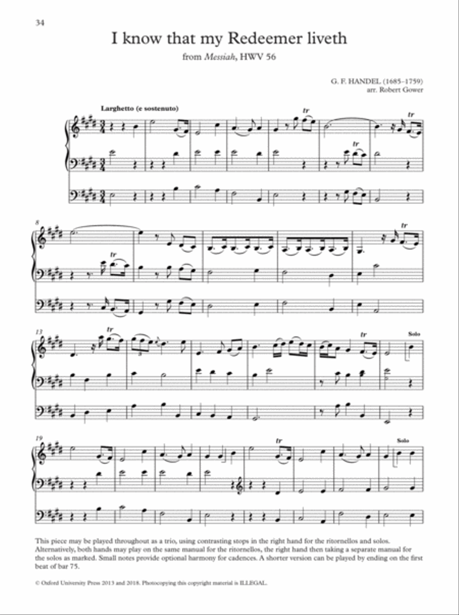 The Oxford Book of Funeral and Memorial Music for Organ Voice scores gallery preview page 3
