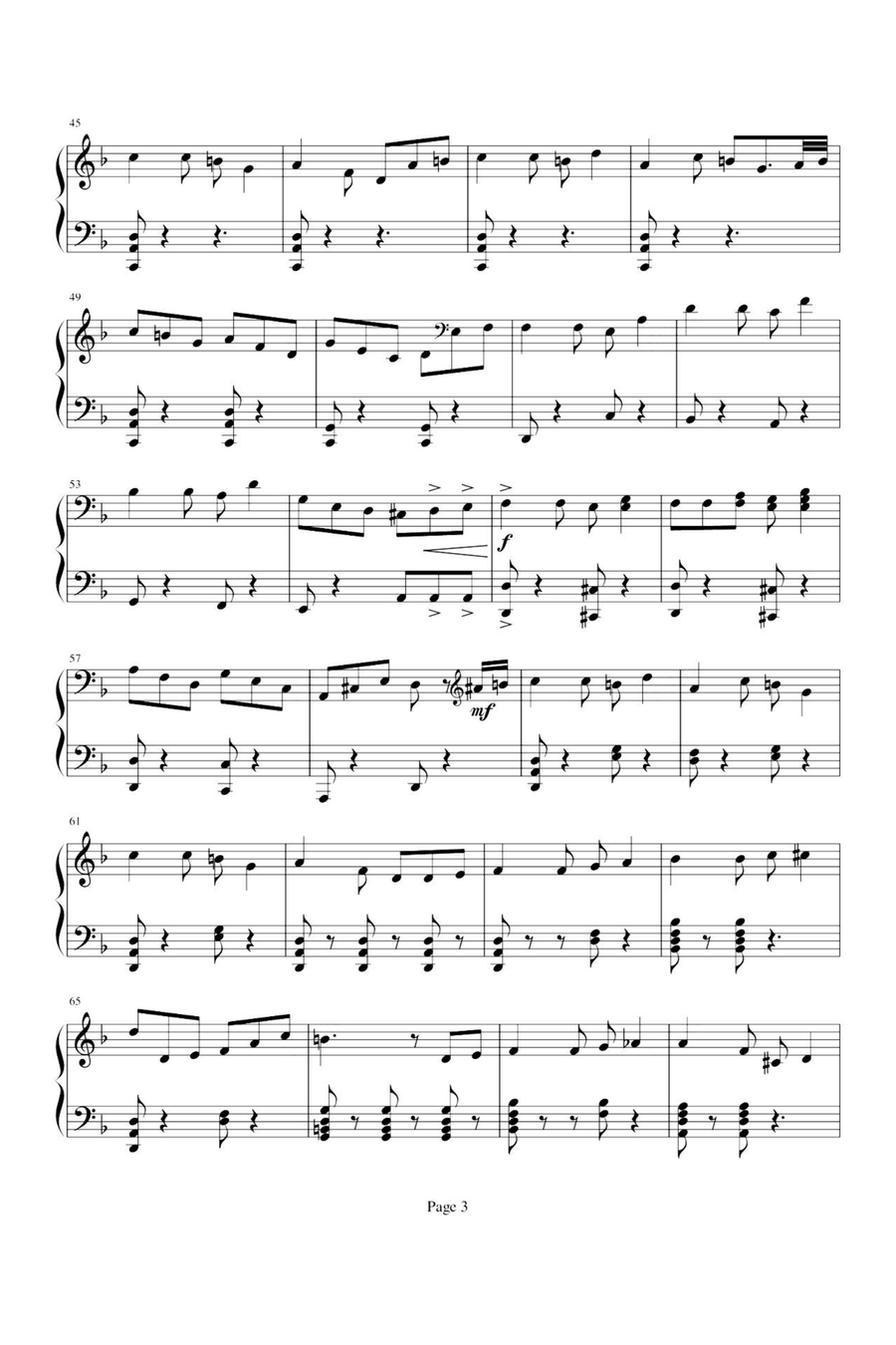 Jack Sparrow Jack Sparrow Piano Solo scores gallery preview page 3