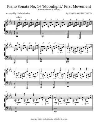 Piano Sonata No. 14 "Moonlight," First Movement