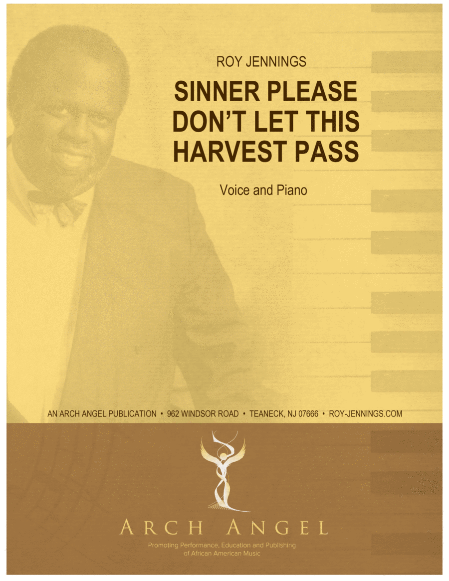 Sinner, Please Don't Let this Harvest Pass Voice Solo scores gallery preview page 1