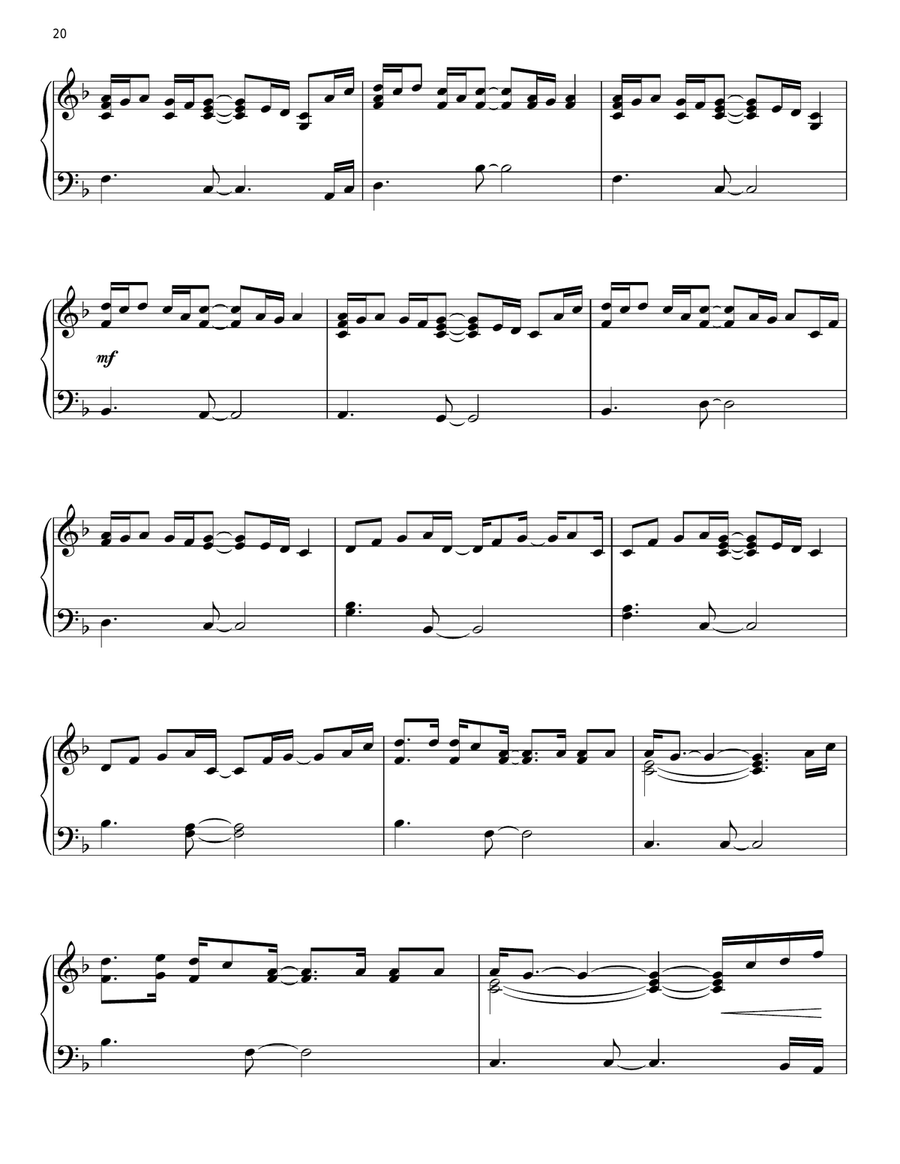 Paradise Piano Solo scores gallery preview page 3