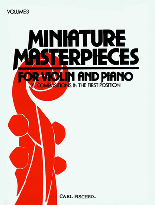 Book cover for Miniature Masterpieces, Volume 3