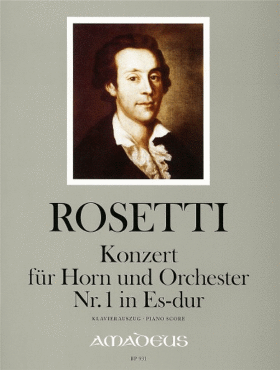 Concerto No. 1 in E flat Major RWV C49 Piano scores gallery preview page 1