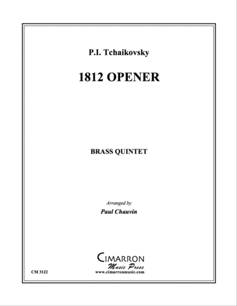 1812 Opener Brass Quintet scores gallery preview page 1