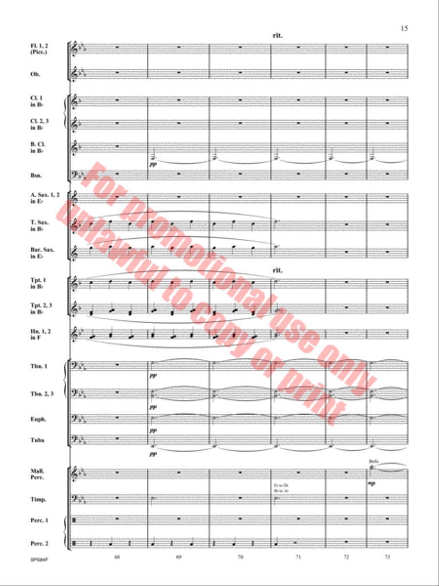 Victory Concert Band scores gallery preview page 16