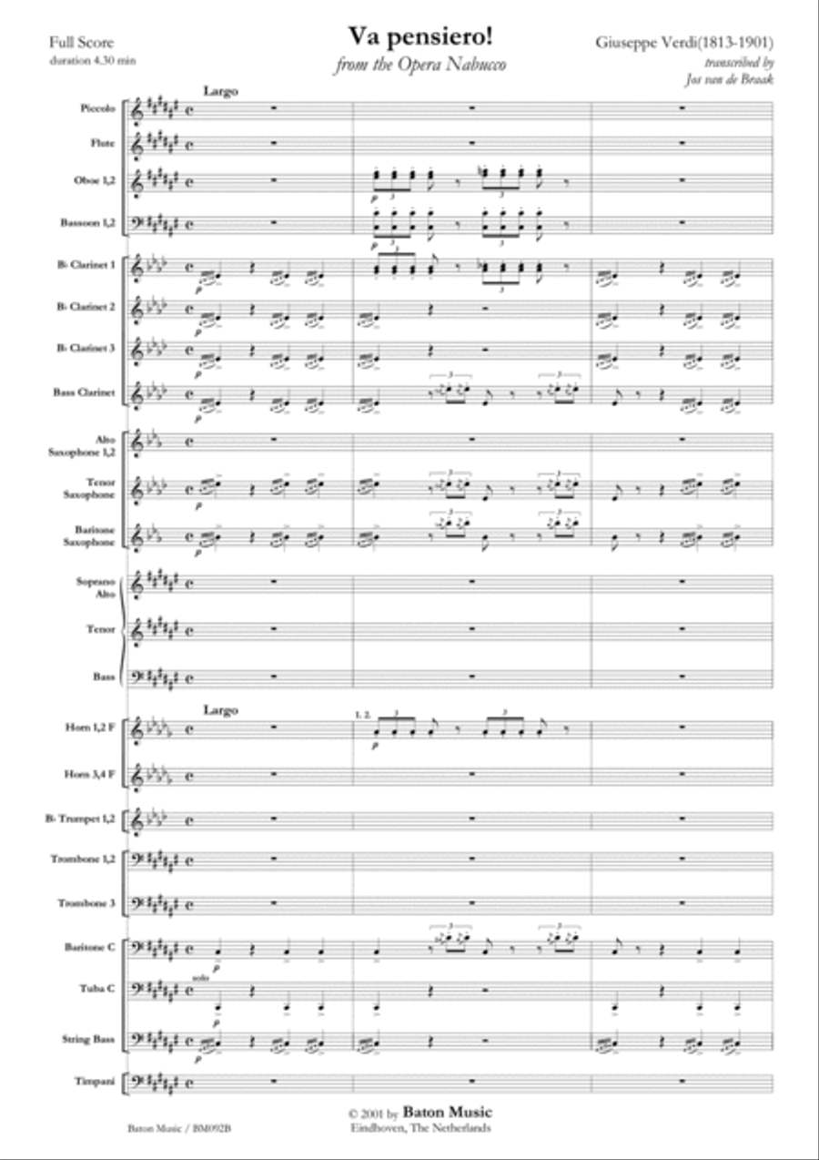 Va pensiero! Choir scores gallery preview page 2