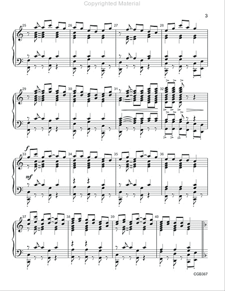Bwana Asifiwe [Praise the Lord] Handbell Choir scores gallery preview page 4