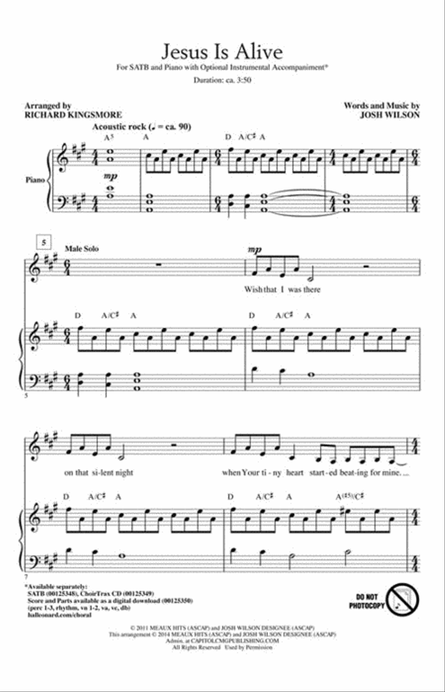 Jesus Is Alive Choir scores gallery preview page 2