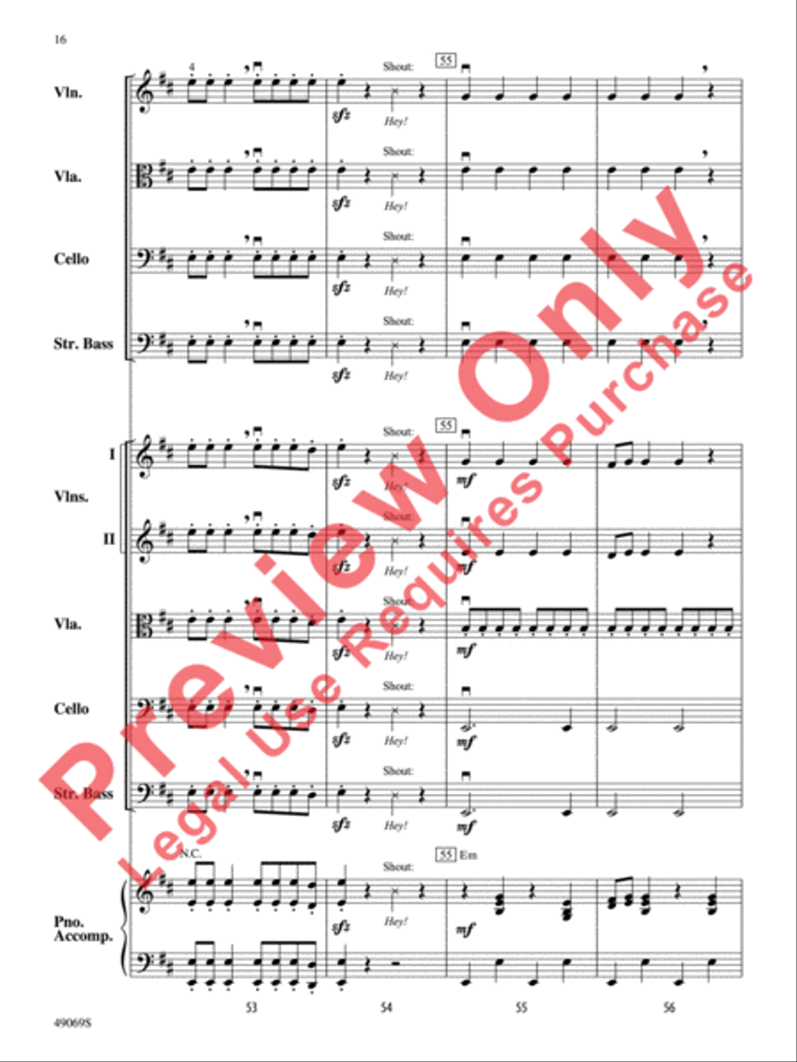 Hunters of Avatar String Orchestra scores gallery preview page 17