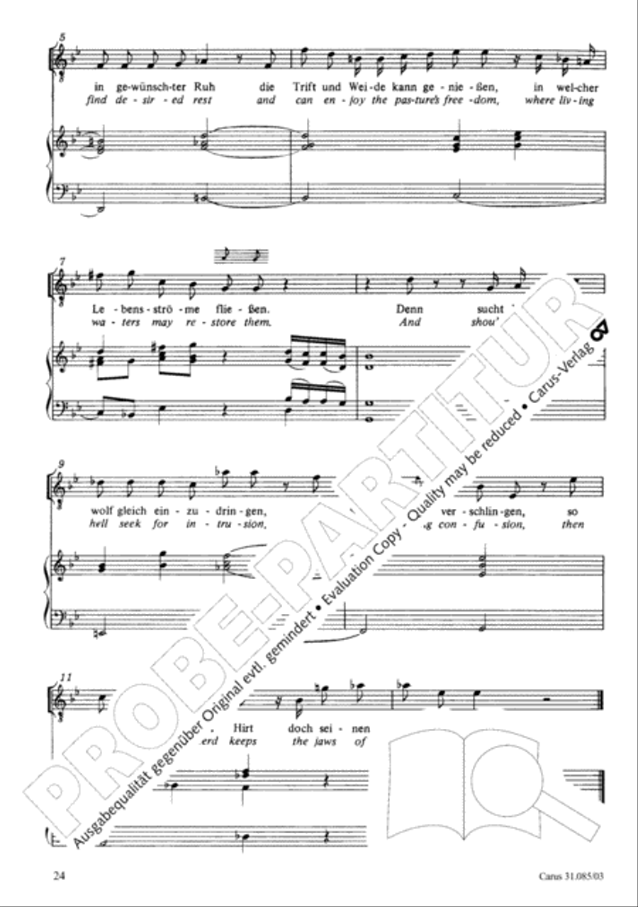 He tends the sheep most well (Ich bin ein guter Hirt) 4-Part scores gallery preview page 25
