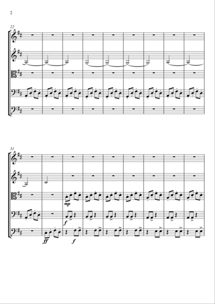 Fuga em Si menor No.1 Fuga em Si menor No.1 Small Ensemble scores gallery preview page 2