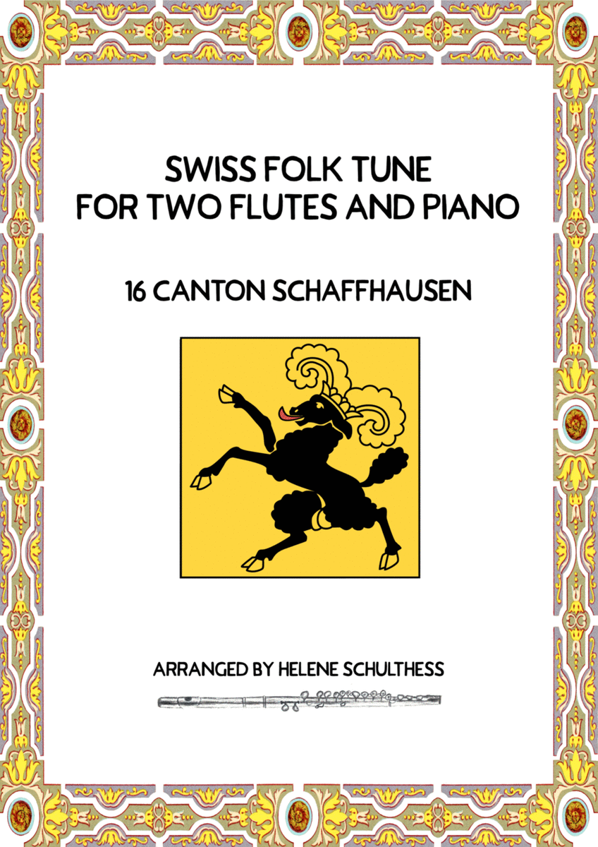 Swiss Folk Dance for two flutes and piano – 16 Canton Schaffhausen – Polka image number null