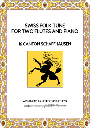 Swiss Folk Dance for two flutes and piano – 16 Canton Schaffhausen – Polka