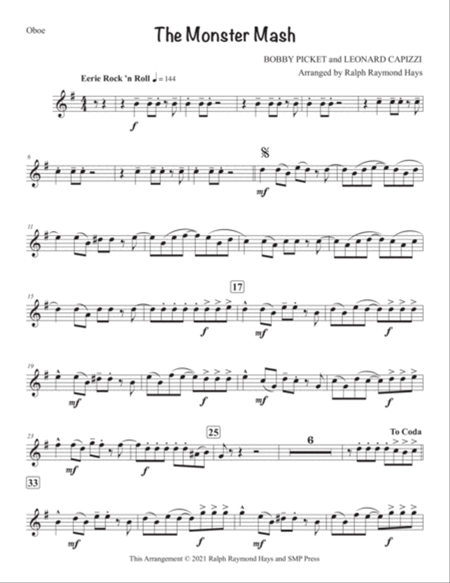 Monster Mash Monster Mash Woodwind Quintet scores gallery preview page 6