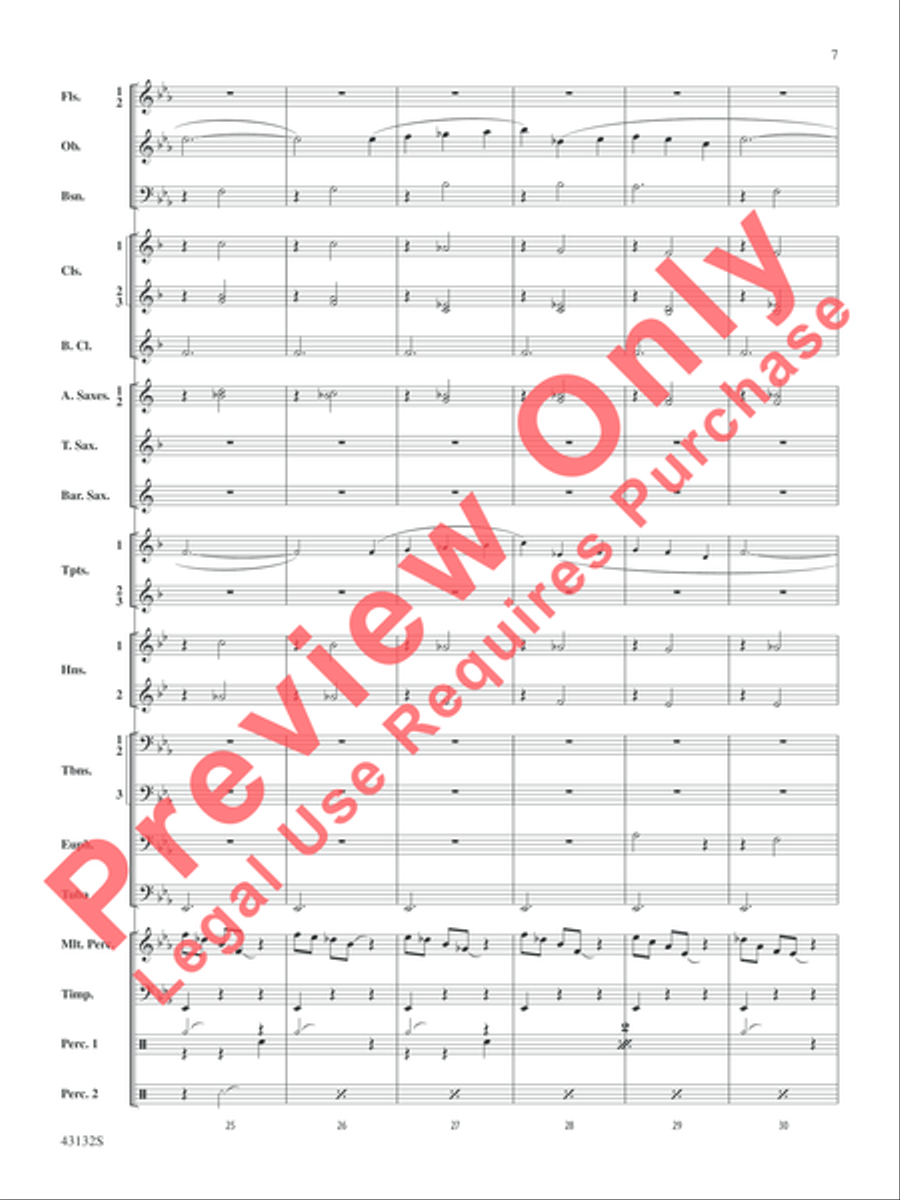 Festival Dance Concert Band scores gallery preview page 7