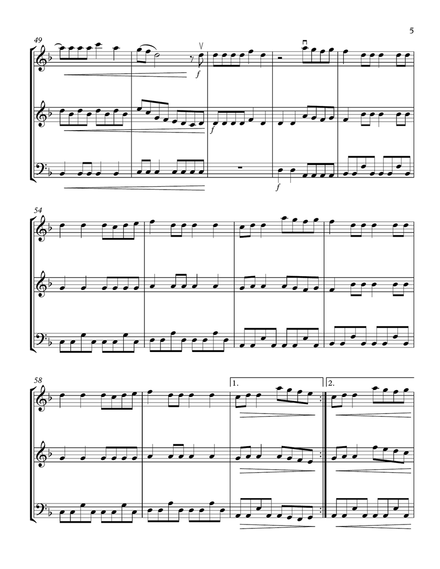 Handclap String Trio scores gallery preview page 5