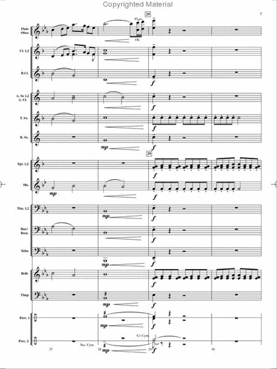 On Holiday Concert Band scores gallery preview page 8