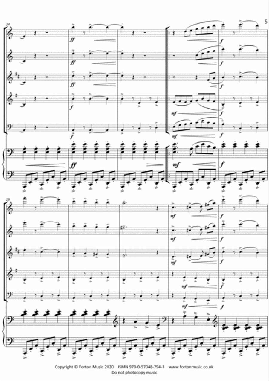 T.V. Theme Bassoon scores gallery preview page 5