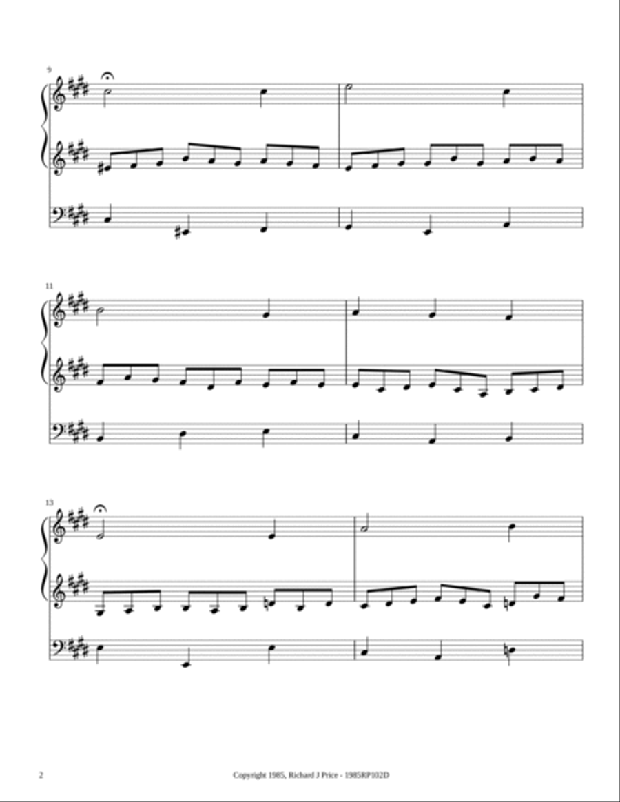 God Gave to Us this Glorious Day Organ Solo scores gallery preview page 4