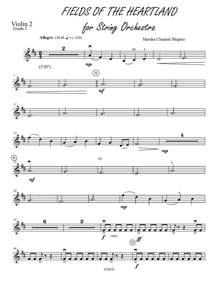 Fields of the Heartland for String Orchestra String Orchestra scores gallery preview page 5